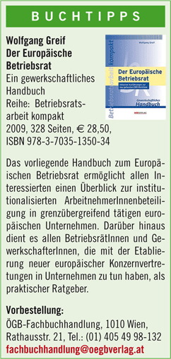 Ein gewerkschaftliches HandbuchReihe:  Betriebsratsarbeit kompakt2009, 328 Seiten,  28,50, ISBN 978-3-7035-1350-34