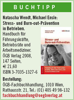 Buchtipp: Wendt/Ensle, Stress- und Burnout-Prvention in Betrieben