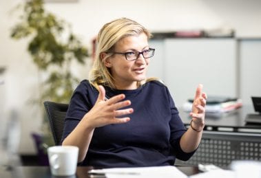 Interviewfoto von Barbara Teiber