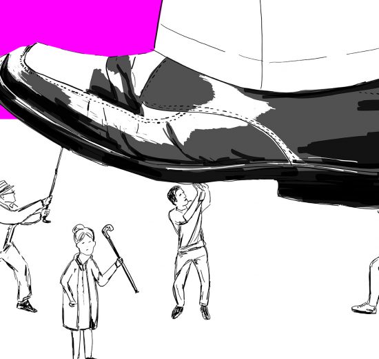 Illustration oben unten