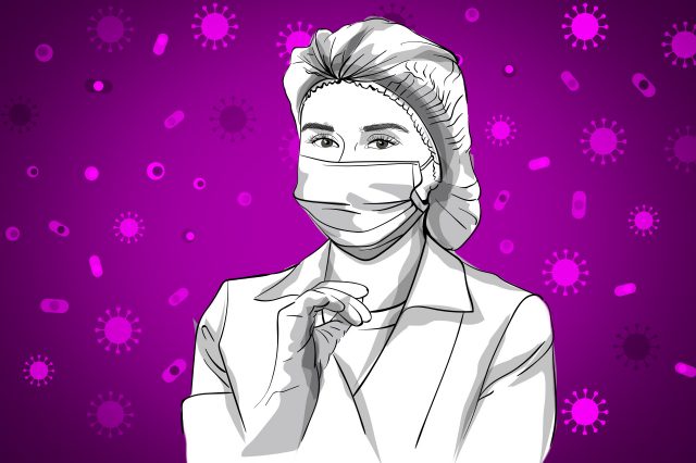 Illustration Krankenpflegerin
