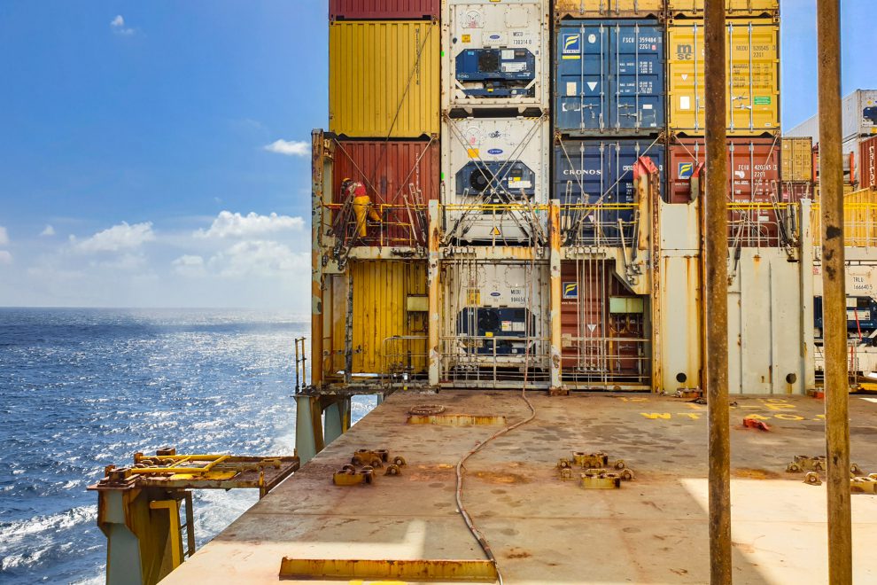 Raue See, einsamer Job Containerschifffahrt Arbeit&Wirtschaft