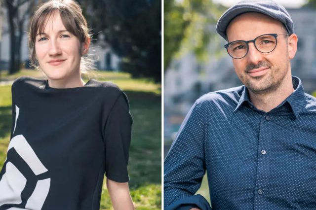Portrait Adi Buxbaum und Julia Hofmann von der arbeiterkammer. Interview: Warum brauchen wir eigentlich einen Sozialstaat?