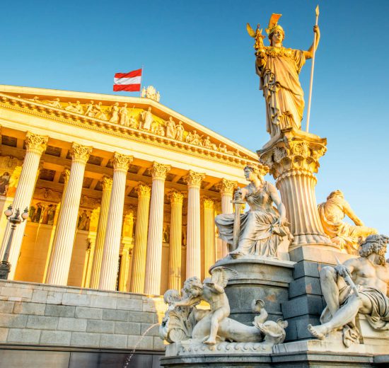 Das Parlament in Wien. Symbolbild für die Inflation in Österreich.