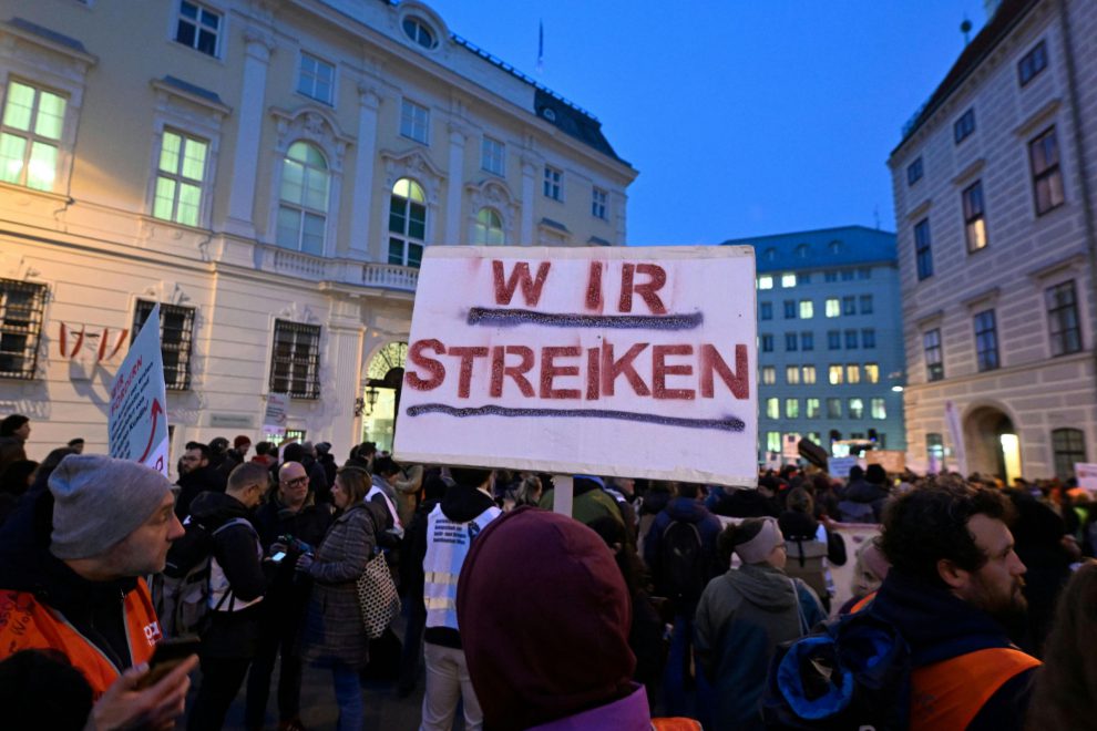 Streik der Beschäftigten der Ordensspitäler.