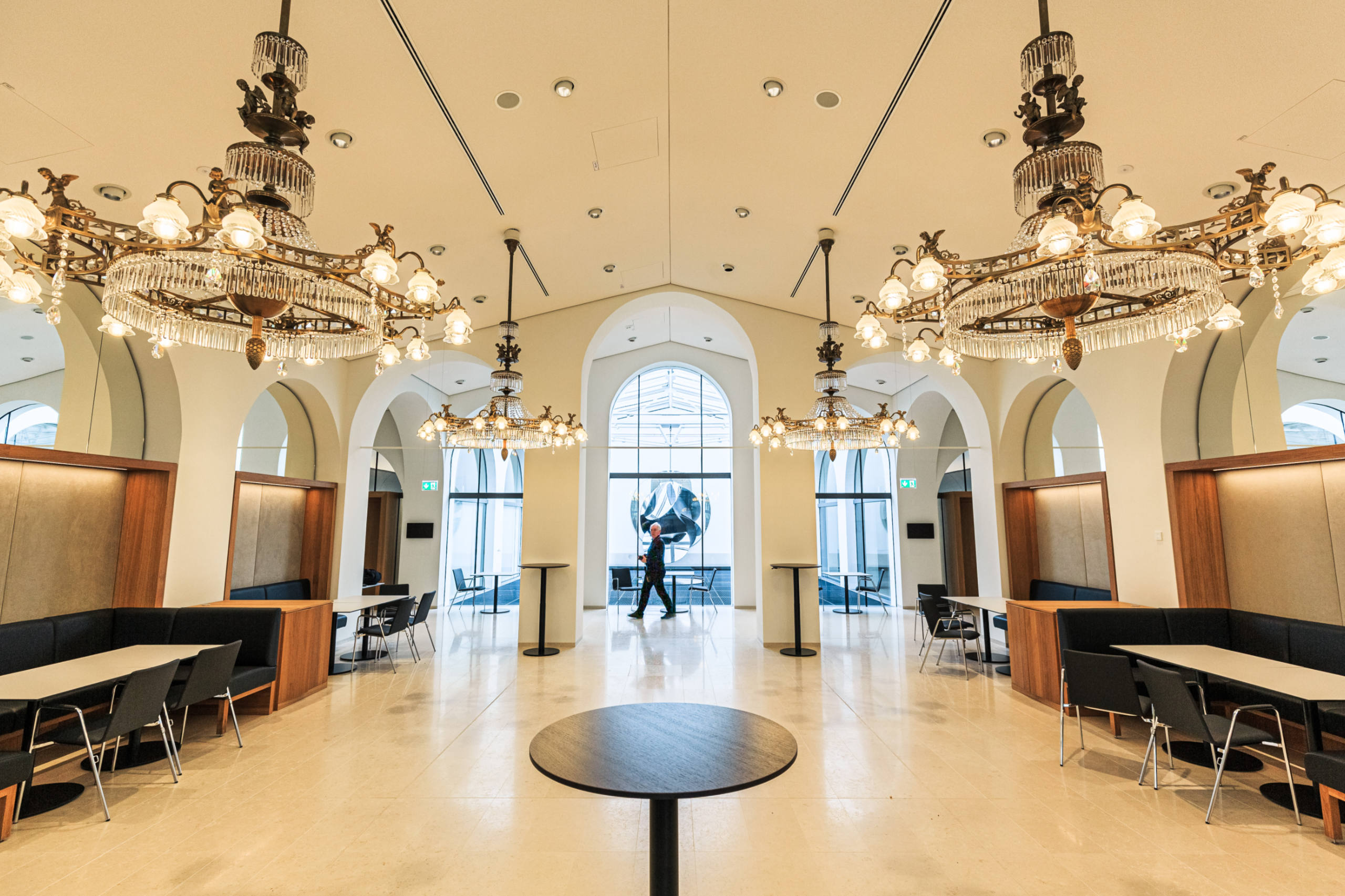 Restaurant im neuen Parlament in Wien.