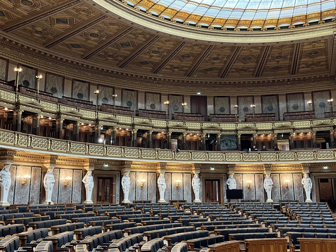 Bundesversammlungssaal im Parlament.