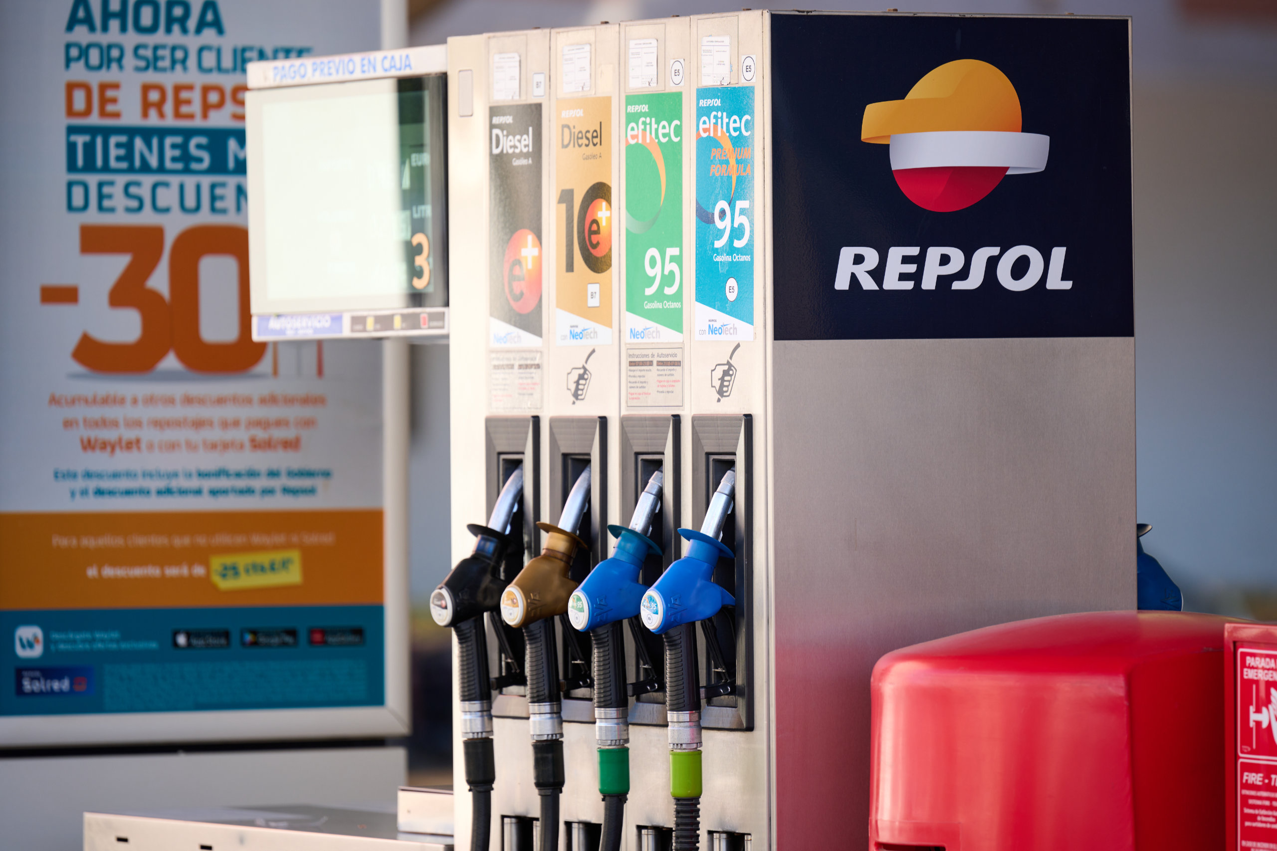 Eine Repsol Tankstelle in Spanien. Symbolbild für die Inflation in Spanien.