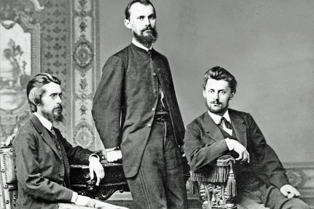 Porträt Josef, Andreas und Heinrich Scheu
