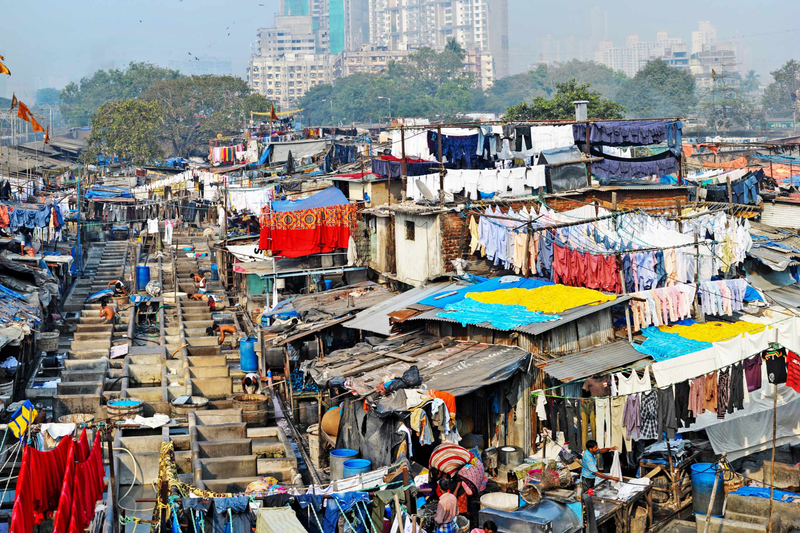 Ein Slum in Indien. Symbolbild für das Lieferkettengesetz.