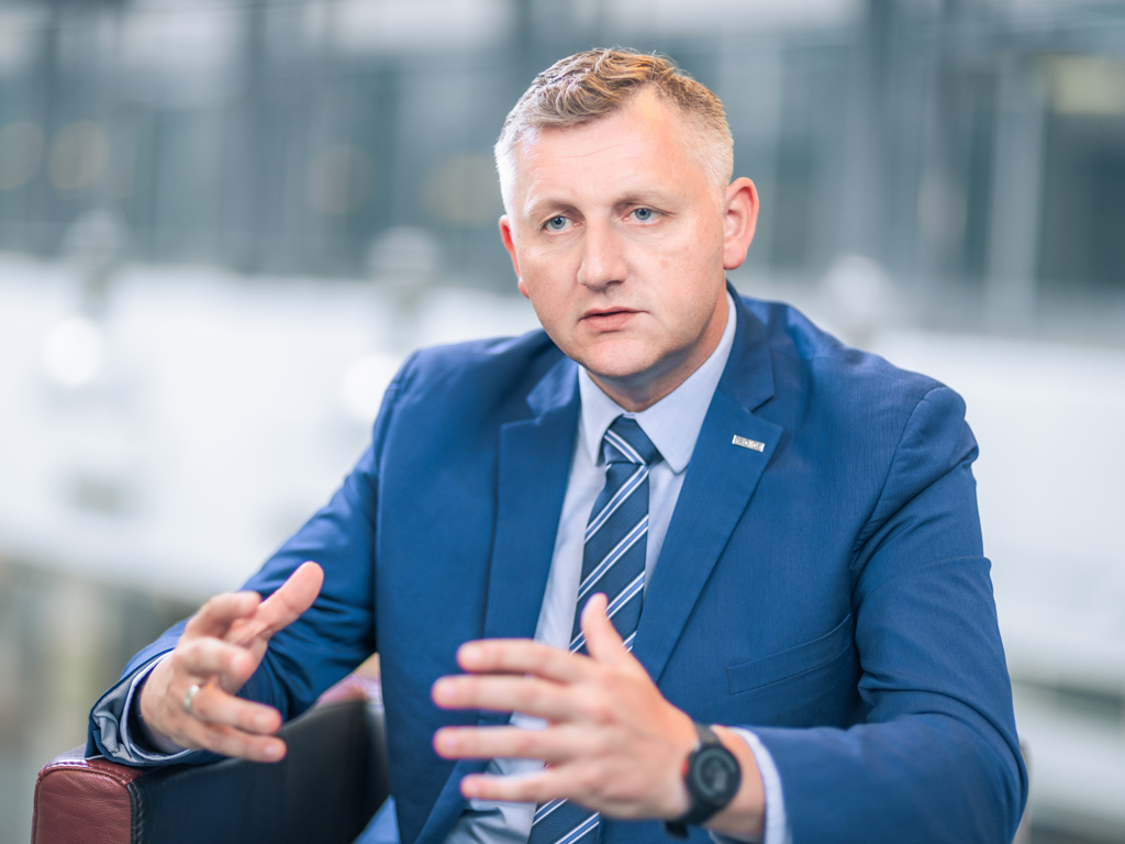 Portrait Reinhold Binder, Vorsitzender der Gewerkschaft Pro-Ge