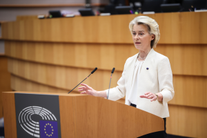 Präsidentin der EU-Kommission, Ursula von der Leyen, sprach die europäische Wohnungskrise im September in ihrer Rede zur Lage der Union an.