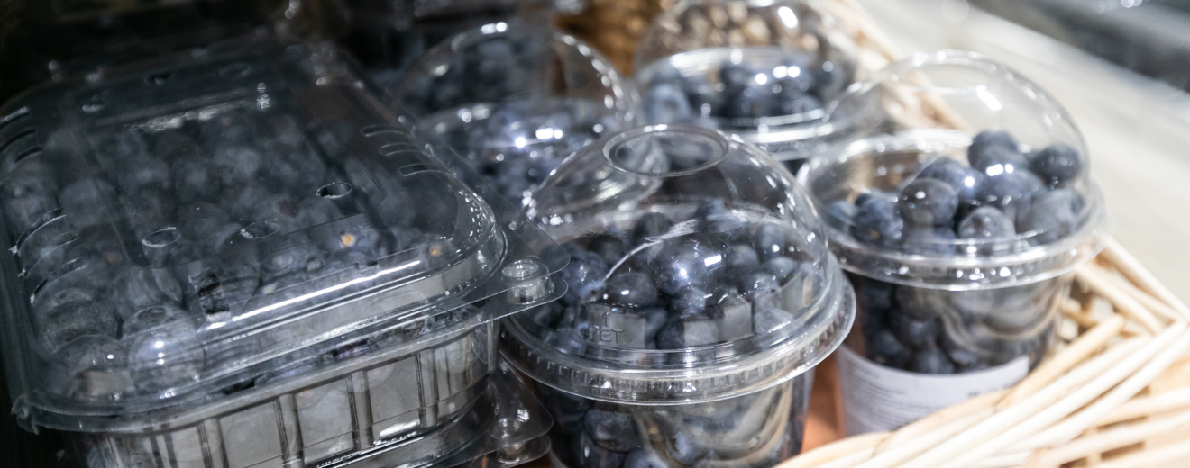 Heidelbeeren im Supermarkt