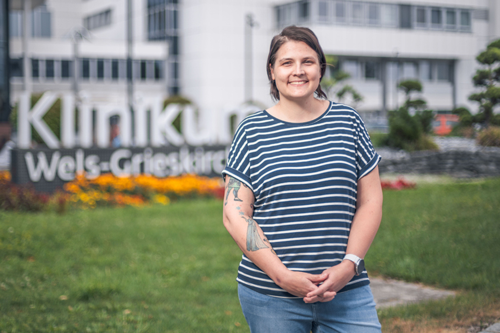 Michelle Rieder, Betriebsrätin am Klinikum Wels-Grieskirchen, hat heuer mit der Belegschaft intensiv für bessere Arbeitsbedingungen gekämpft.
